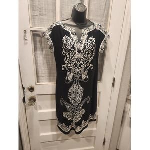Saint Tropez West Black‎ and White Dress